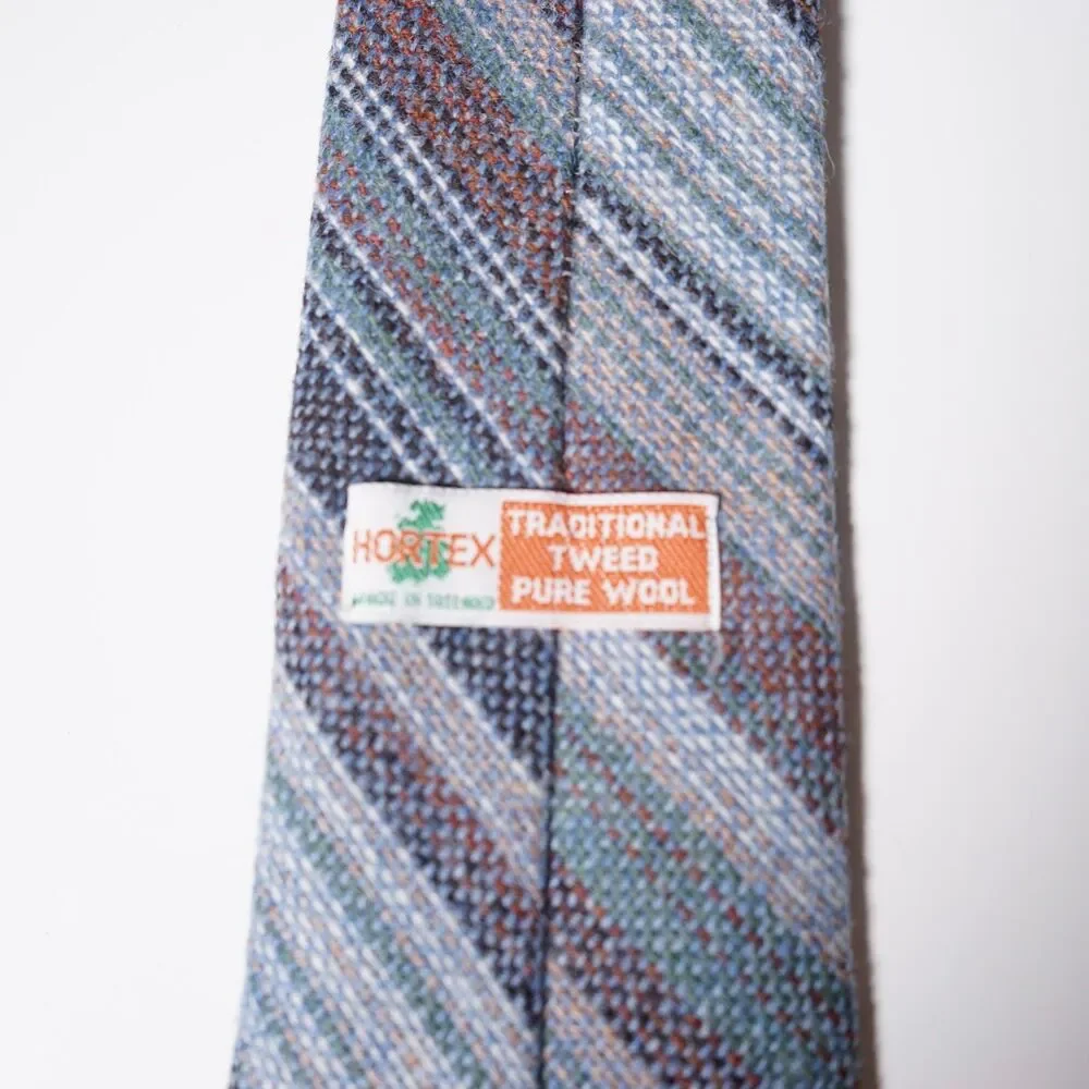 Hortex Tweed Tie Traditional Tweed Pure Wool Made in Ireland